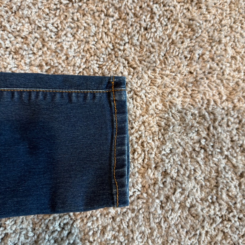 Free People Women Dark Wash Skinny Jeans Blue Denim Mid Rise Size 28 - Picture 4 of 12